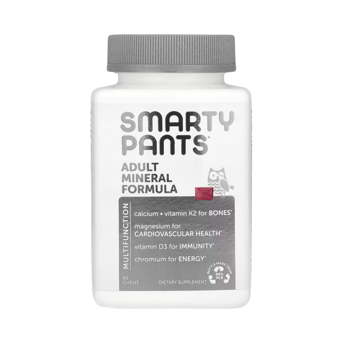 SmartyPants Vitamins, Adult Mineral Formula, Mixed Berry, 60 Chews