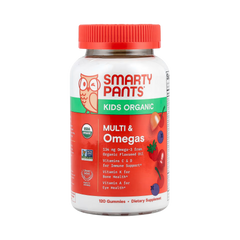 SmartyPants Vitamins, Kids Organic, Multi & Omegas Gummies, 120 Gummies