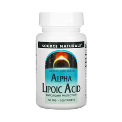 Source Naturals, Alpha Lipoic Acid, 50mg, 100 Tablets