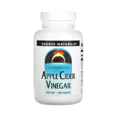 Source Naturals, Apple Cider Vinegar, 500mg, 180 Tablets