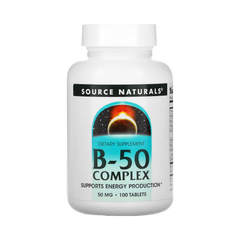 Source Naturals, B-50 Complex, 50mg, 100 Tablets