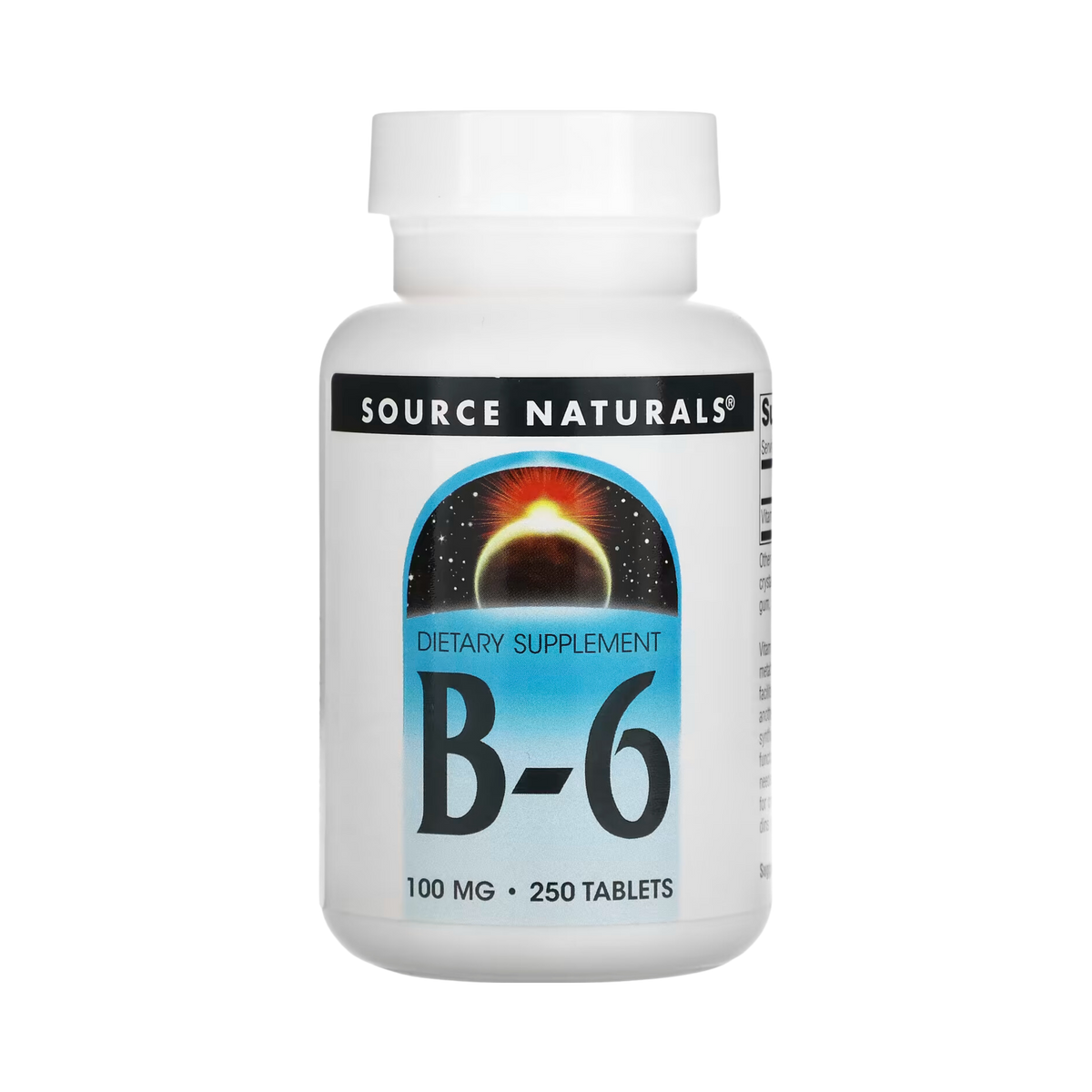 Source Naturals, B-6, 100mg, 250 Tablets