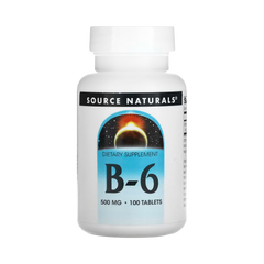 Source Naturals, B-6, 50 mg, 100 Tablets