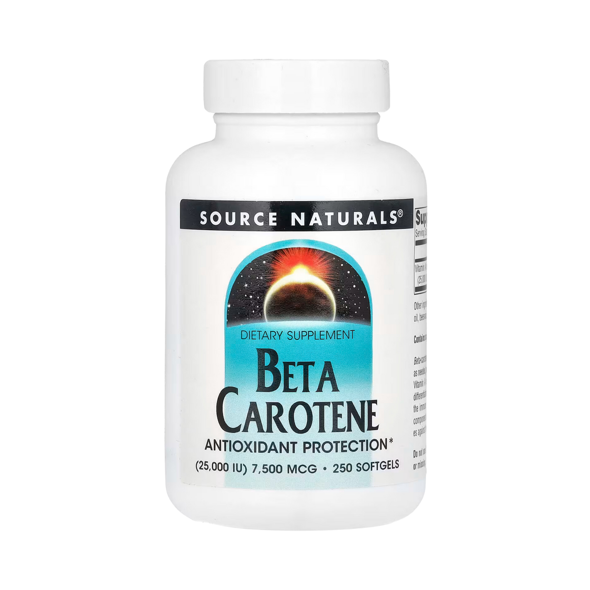 Source Naturals, Beta Carotene, 25000 IU, 250 Softgels