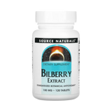 Source Naturals, Bilberry Extract, 100 mg, 120 Tablets