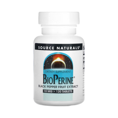 Source Naturals, BioPerine, 10mg, 120 Tablets