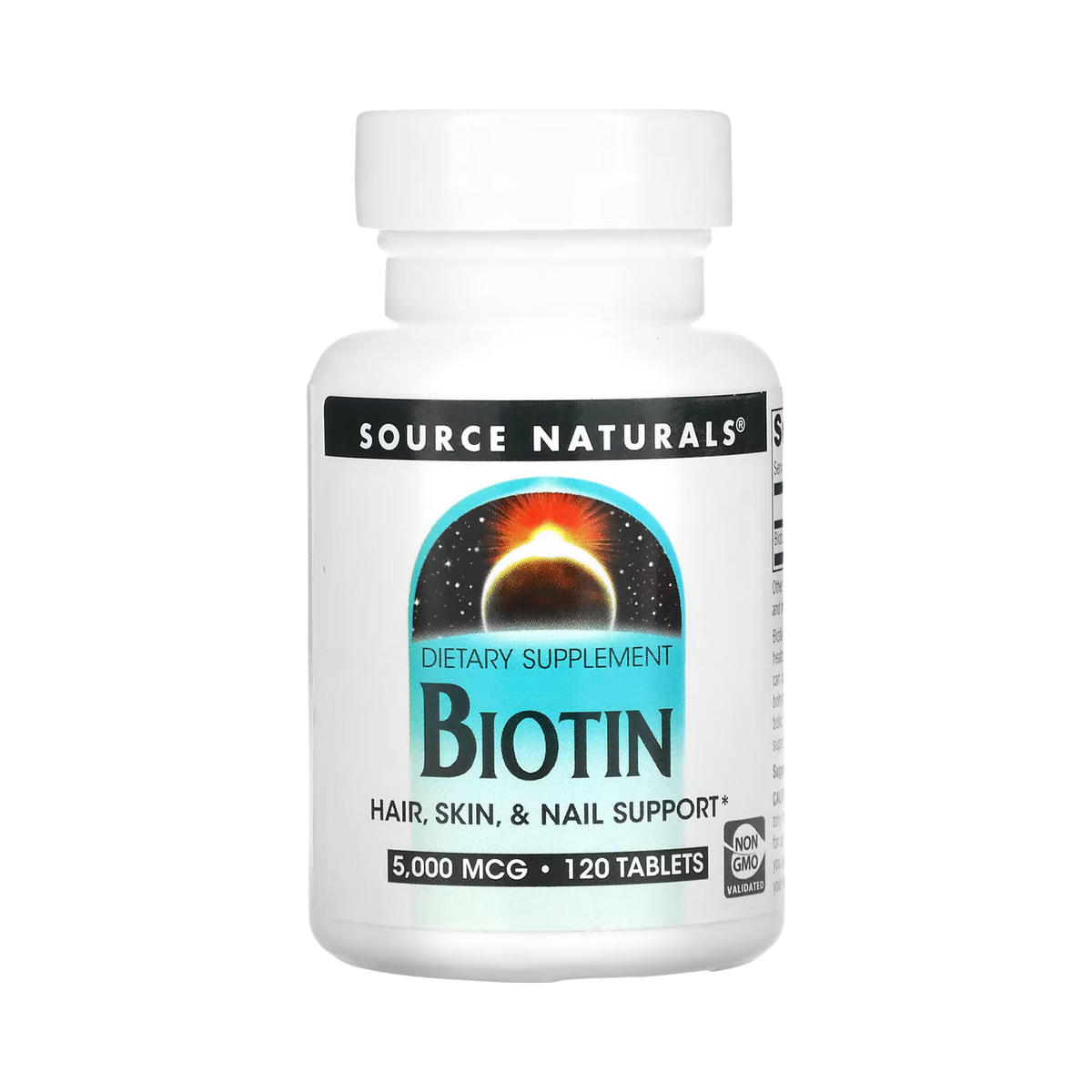 Source Naturals, Biotin, 5000mcg, 120 Tablets