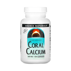 Source Naturals, Coral Calcium, 600 Mg, 120 Capsules