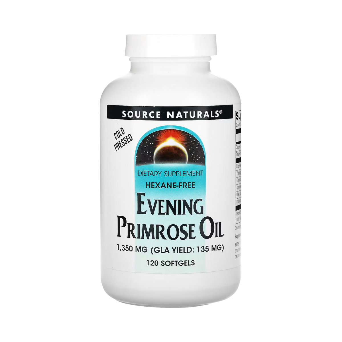 Source Naturals, Evening Primrose Oil, Hexane-Free, 1350 Mg, 120 Softgels