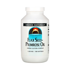 Source Naturals, Flax Seed-Primrose Oil, 1300 Mg, 180 Softgels