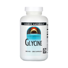 Source Naturals, Glycine, 500 Mg, 200 Capsules