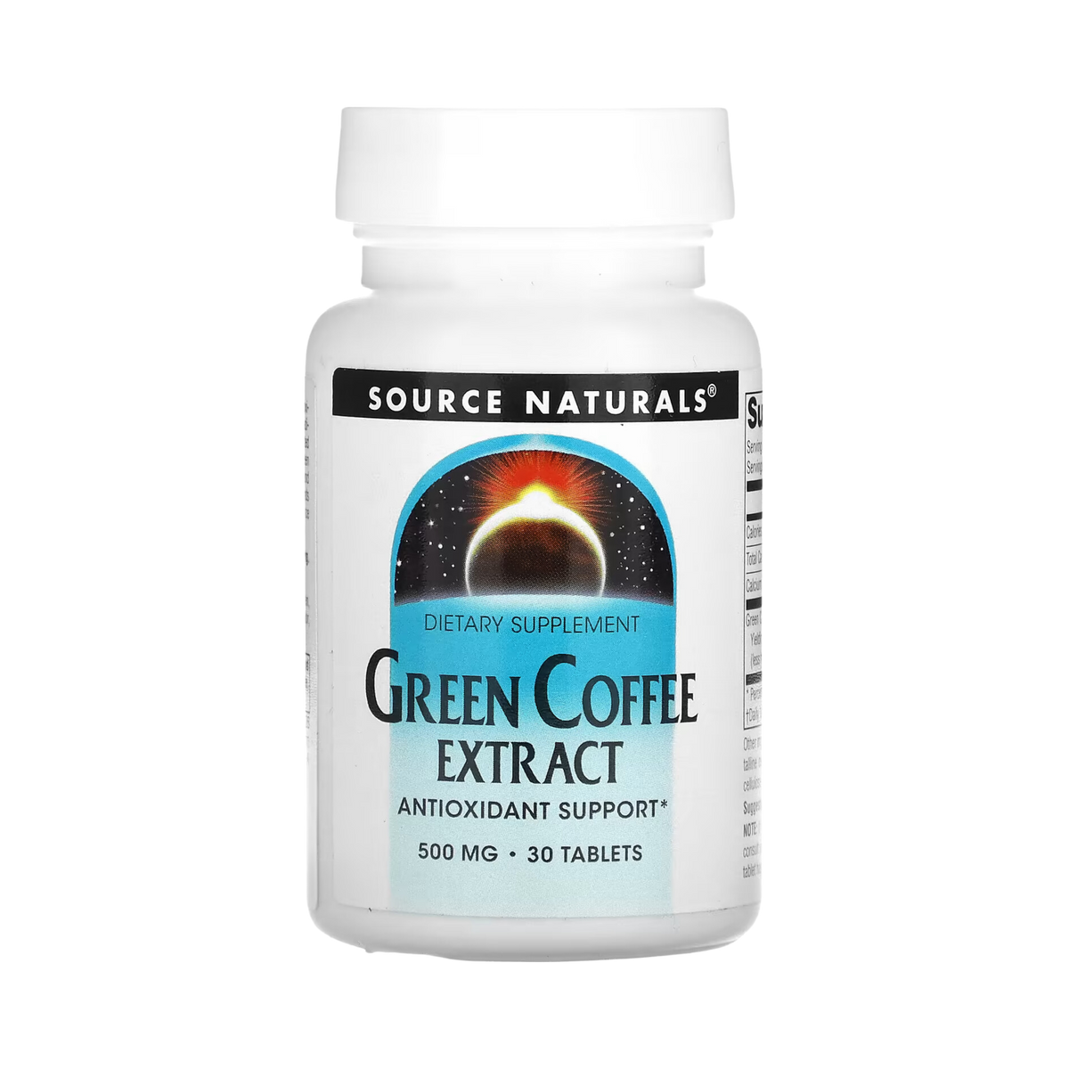 Source Naturals, Green Coffee Extract, 500 Mg, 30 Tablets