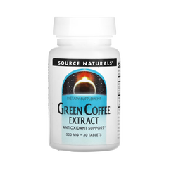 Source Naturals, Green Coffee Extract, 500 Mg, 30 Tablets