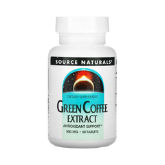 Source Naturals, Green Coffee Extract, 500 Mg, 60 Tablets