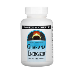 Source Naturals, Guarana Energizer, 900 Mg, 60 Tablets