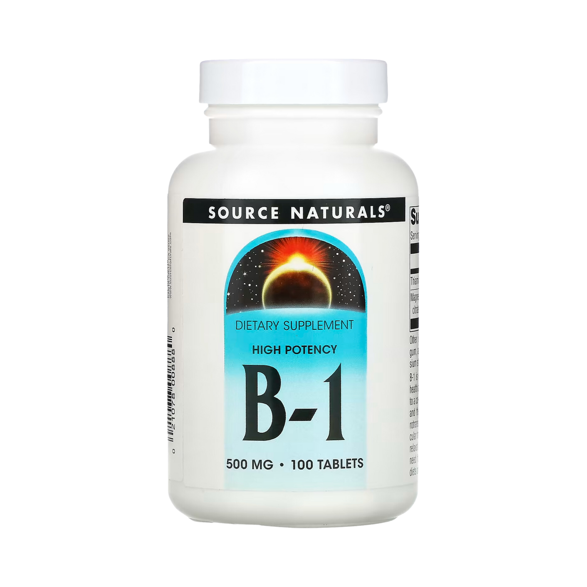 Source Naturals, B-1, High Potency, 500mg, 100 Tablets