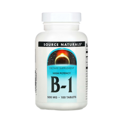 Source Naturals, B-1, High Potency, 500mg, 100 Tablets