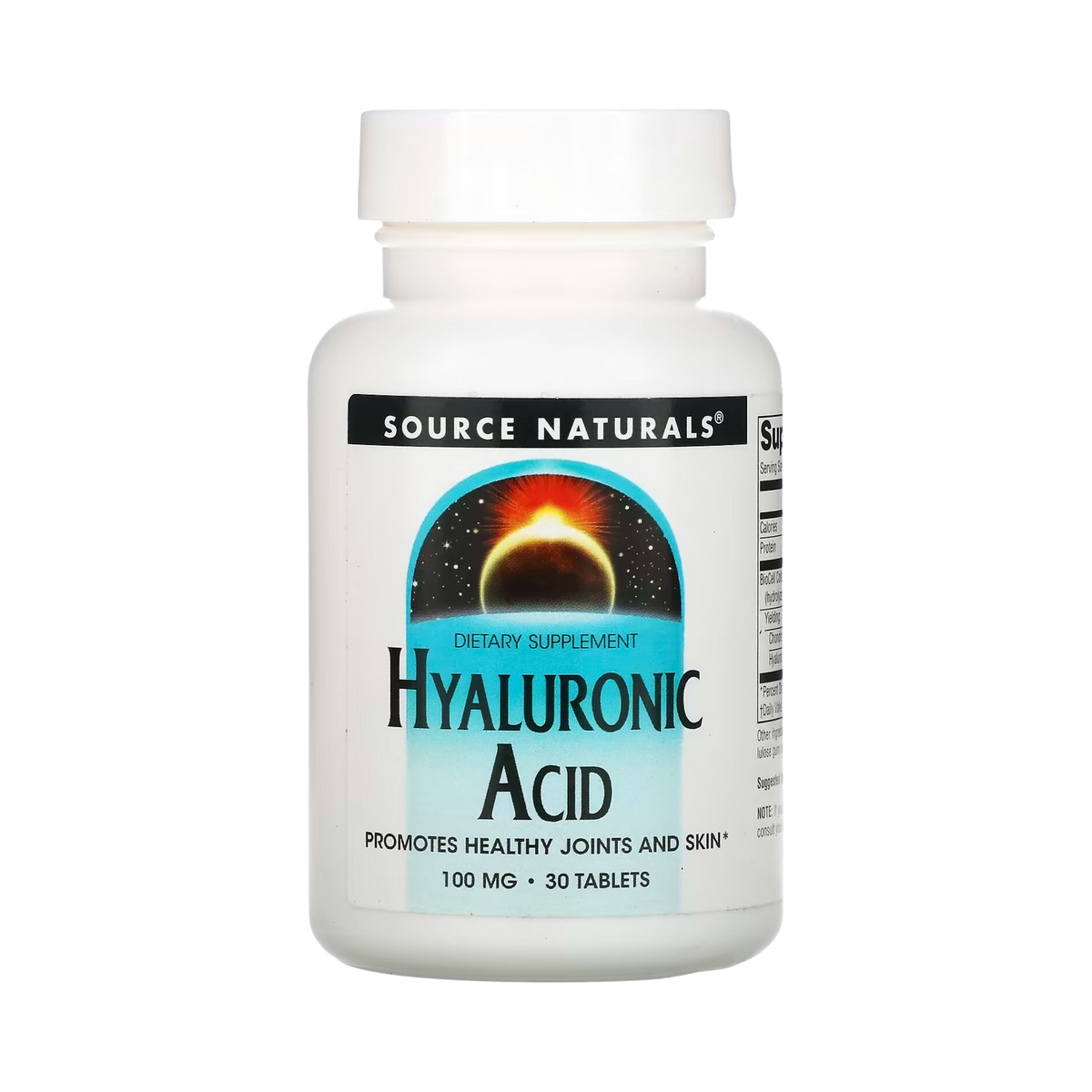 Source Naturals, Hyaluronic Acid, 100 Mg, 30 Tablets