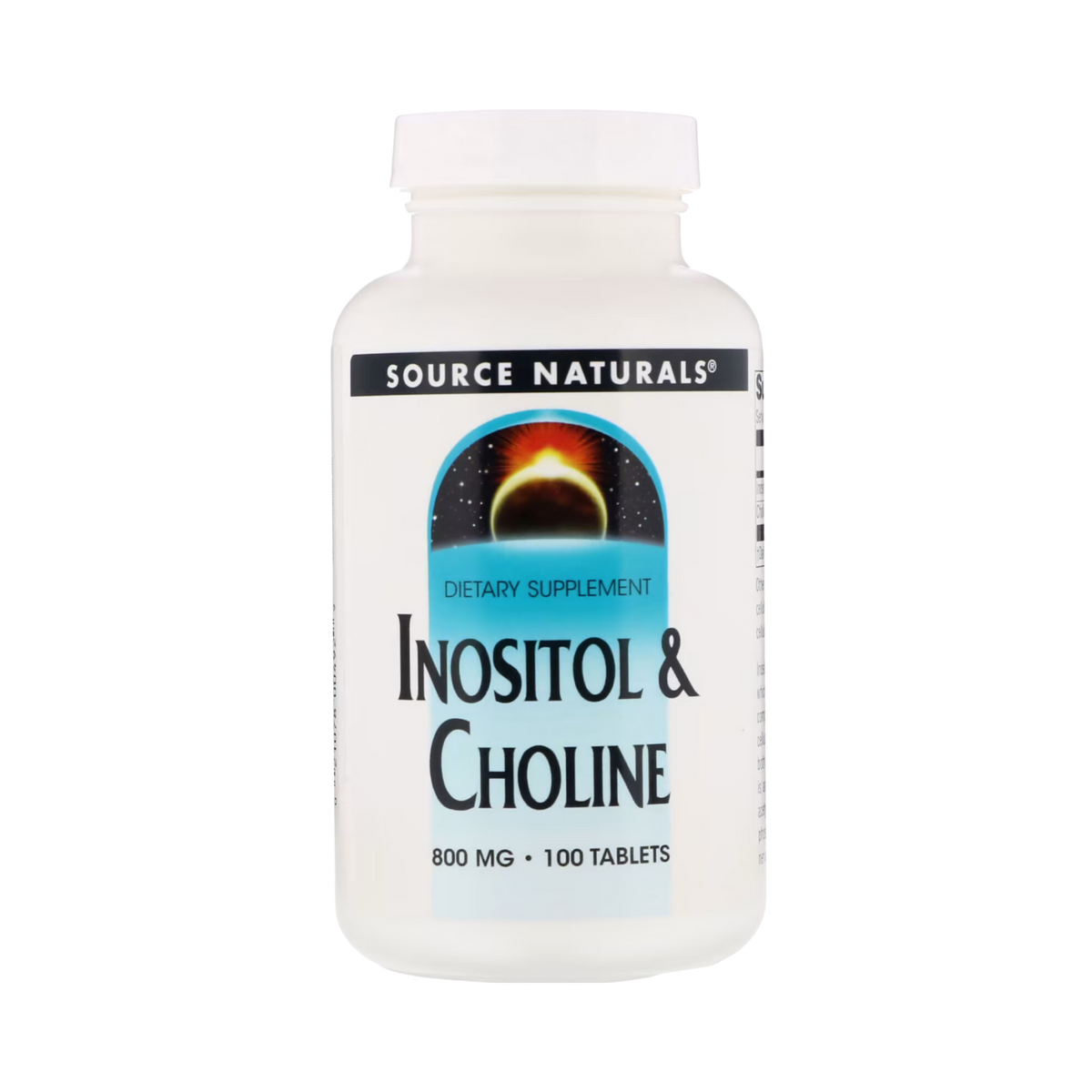 Source Naturals, Inositol & Choline, 800 Mg, 100 Tablets