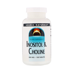 Source Naturals, Inositol & Choline, 800 Mg, 100 Tablets