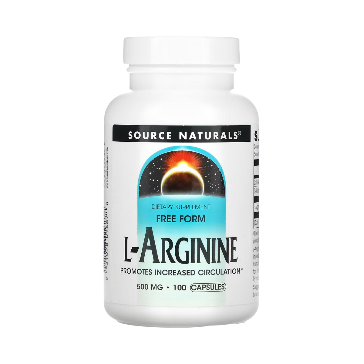 Source Naturals, L-Arginine, 500 Mg, 100 Capsules