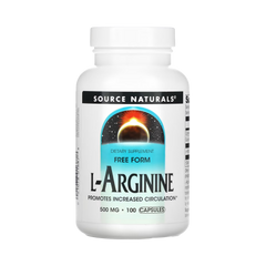 Source Naturals, L-Arginine, 500 Mg, 100 Capsules