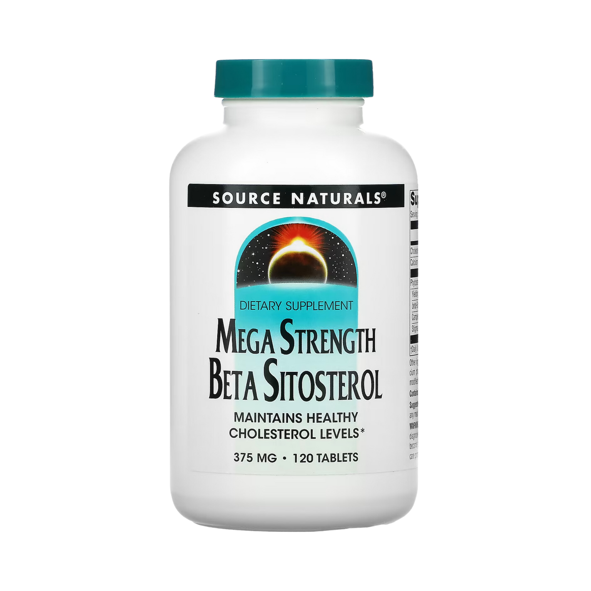 Source Naturals, Beta Sitosterol, Mega Strength, 375 mg, 120 Tablets