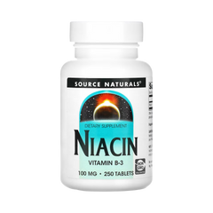 Source Naturals, Niacin, 100 Mg, 250 Tablets