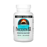 Source Naturals, Pancreatin 8X, 500 Mg, 100 Capsules