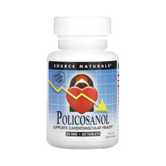 Source Naturals, Policosanol, 20 Mg, 60 Tablets