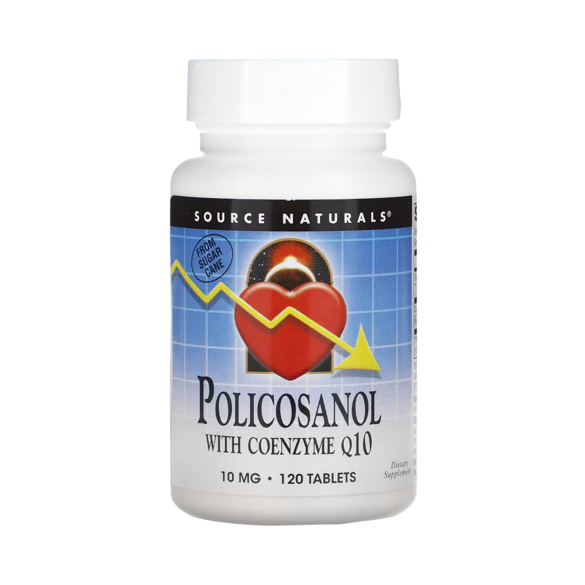 Source Naturals, Policosanol with Coenzyme Q10, 10 Mg, 120 Tablets