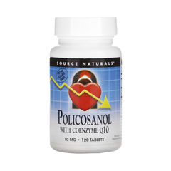 Source Naturals, Policosanol with Coenzyme Q10, 10 Mg, 120 Tablets