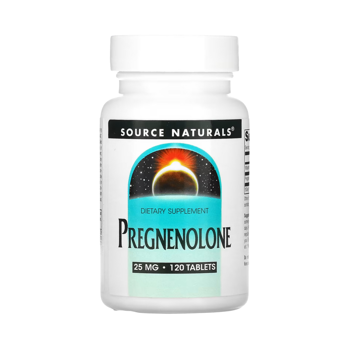 Source Naturals, Pregnenolone, 25 Mg, 120 Tablets