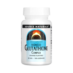 Source Naturals, Glutathione Complex, Reduced, 50 Mg, 100 Orange Lozenge