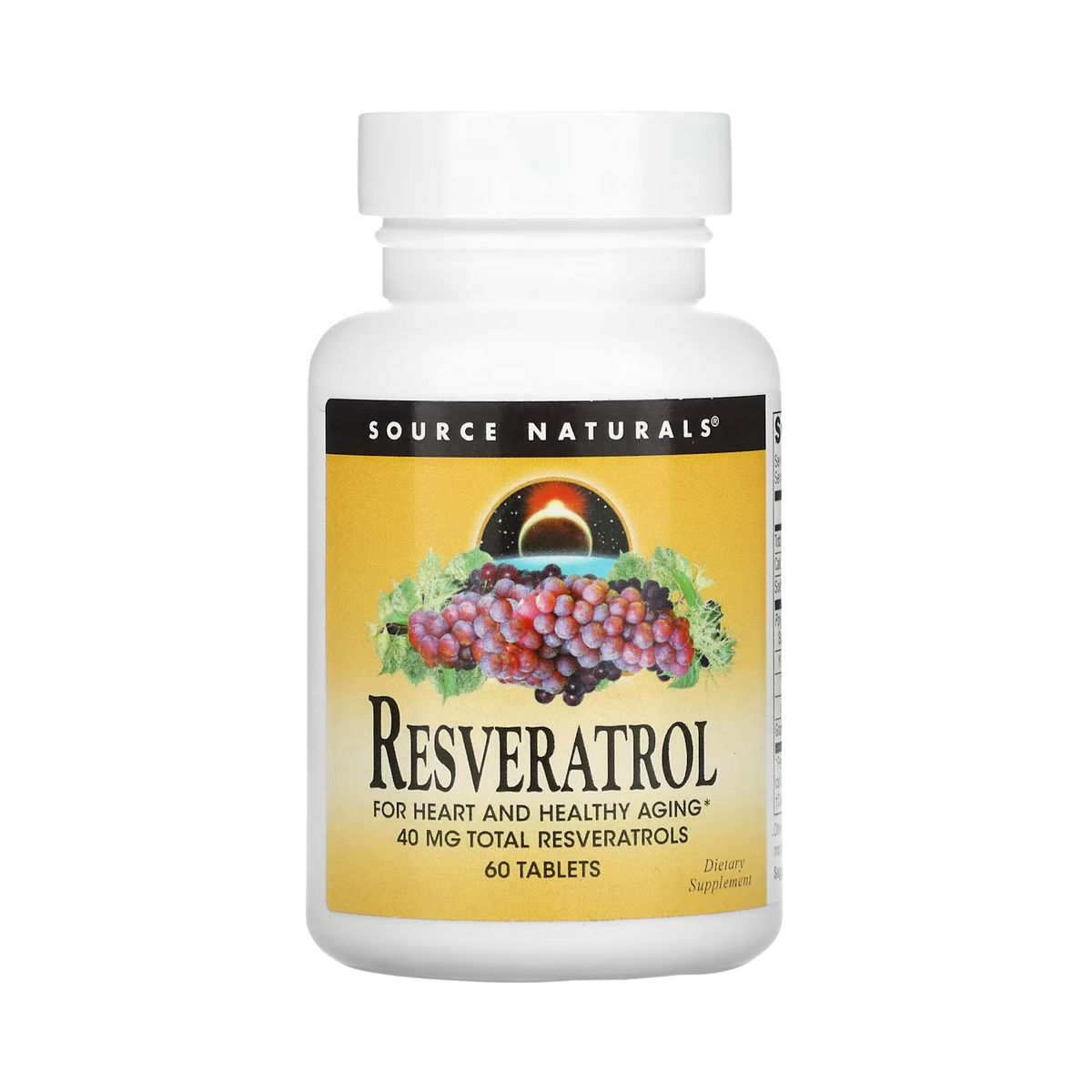 Source Naturals, Resveratrol, 40 Mg, 60 Tablets