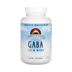 Source Naturals, Serene Science GABA 750 Mg, 180 Tablets