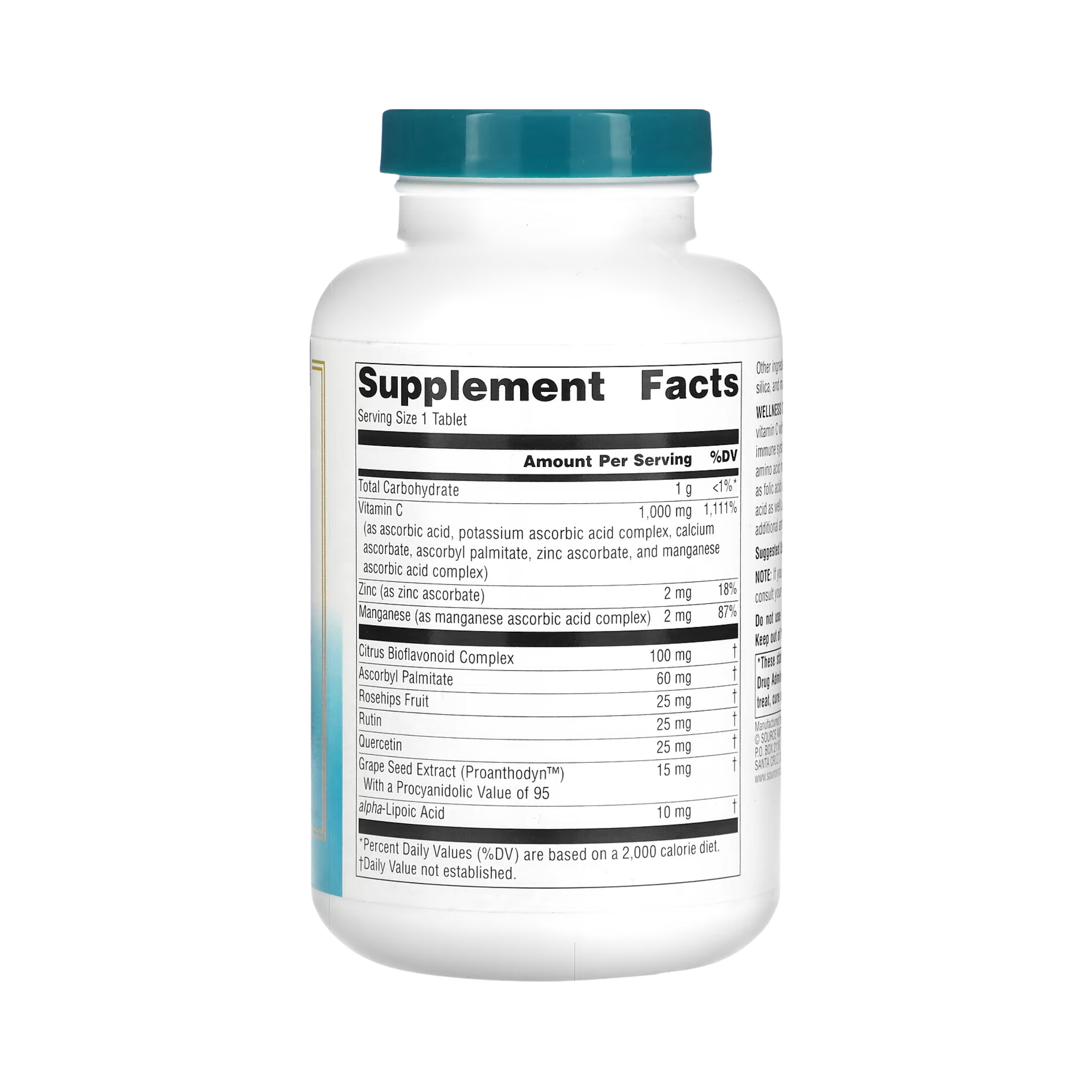 Source Naturals, Wellness C-1000, 200 Tablets