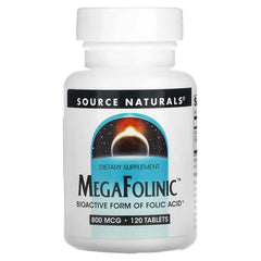 Source Naturals - MegaFolinic (60, 120, 240 Tablets)