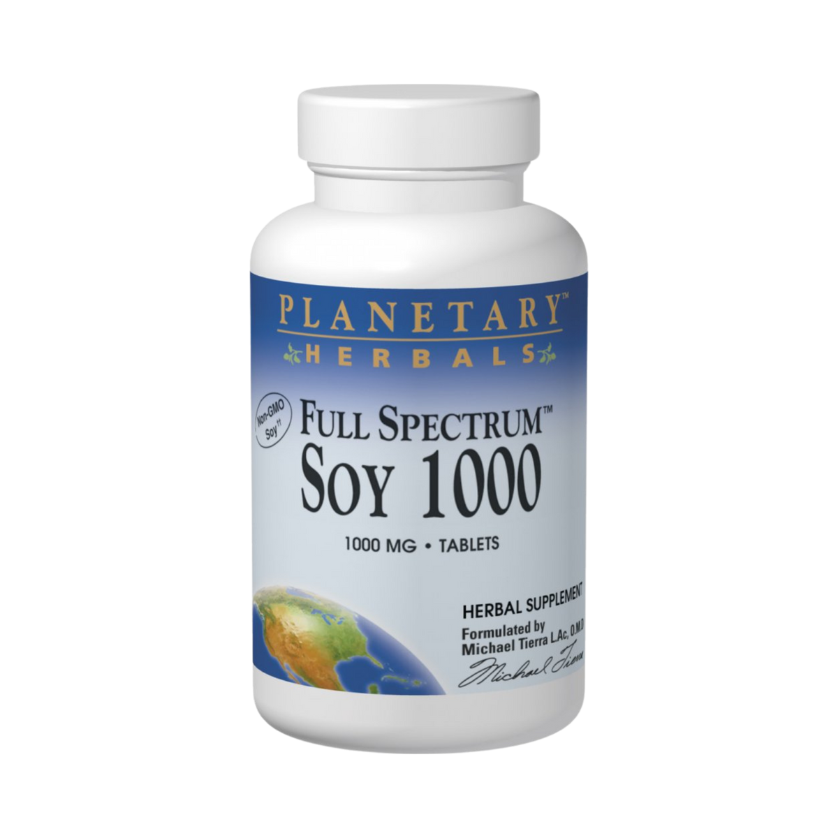 Planetary Herbals, Soy 1000, Full Spectrum, 60 Tablets