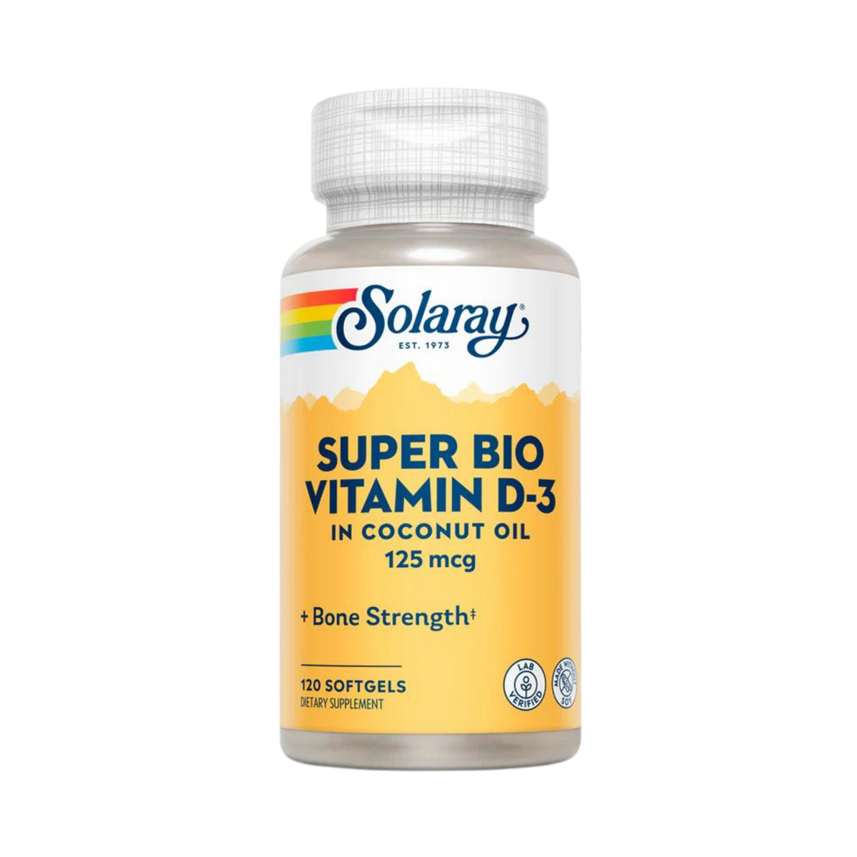 Solaray, Super Bio Vitamin D-3, 125 Mg, 120 Softgels