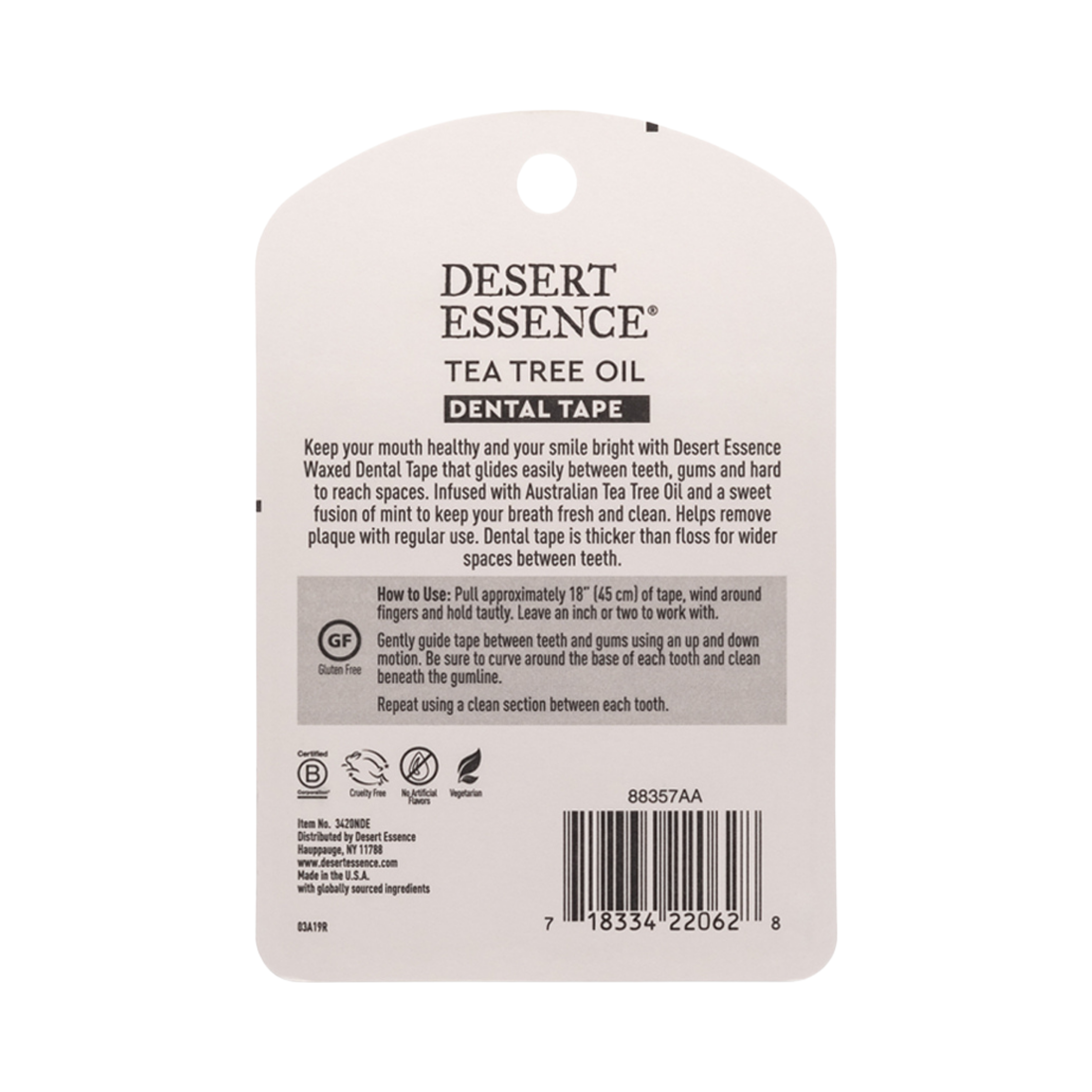 Desert Essence, Tea Tree Oil Dental Tape, 30 Yards