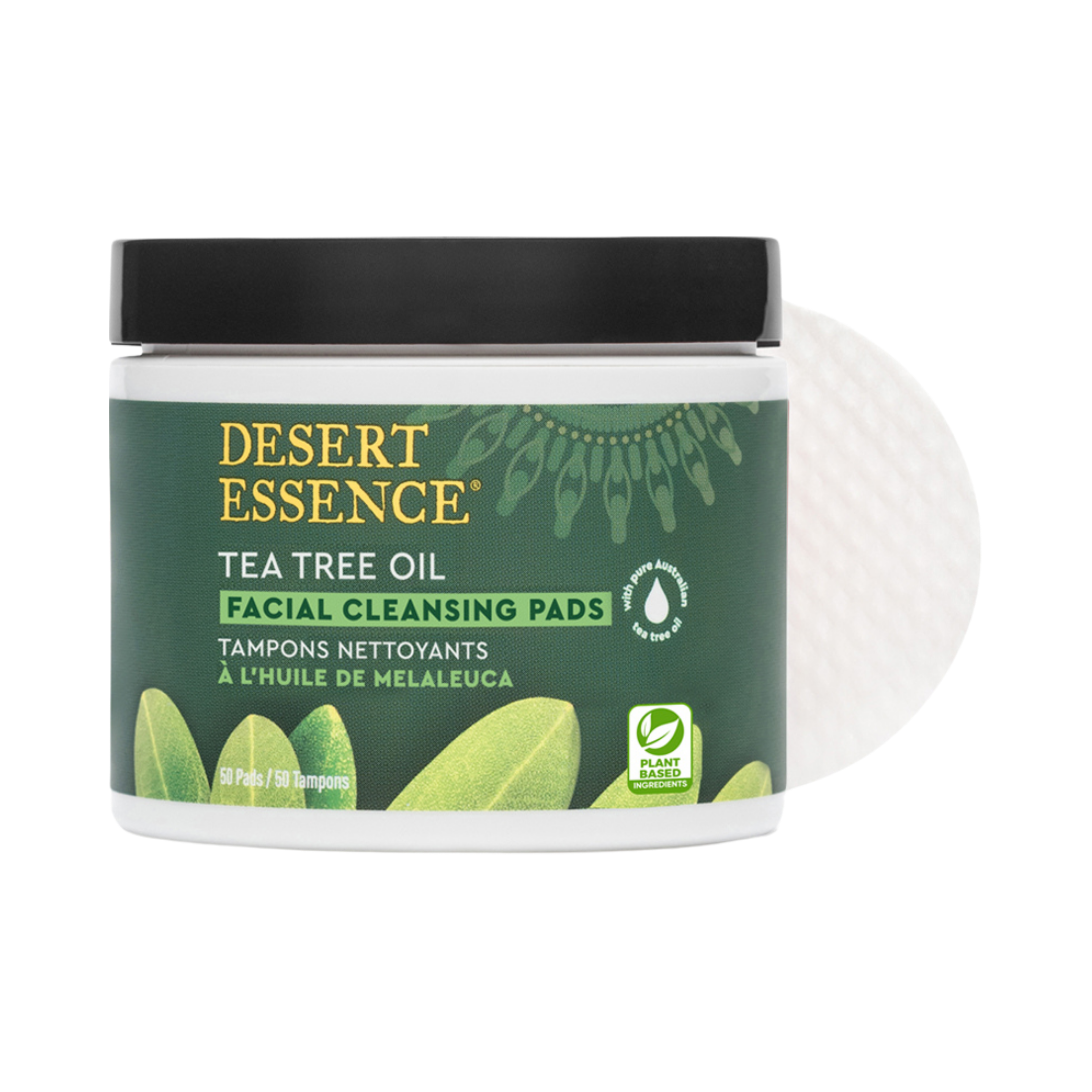 Desert Essence, Tea Tree Oil Facial Cleansing, 50 Pads