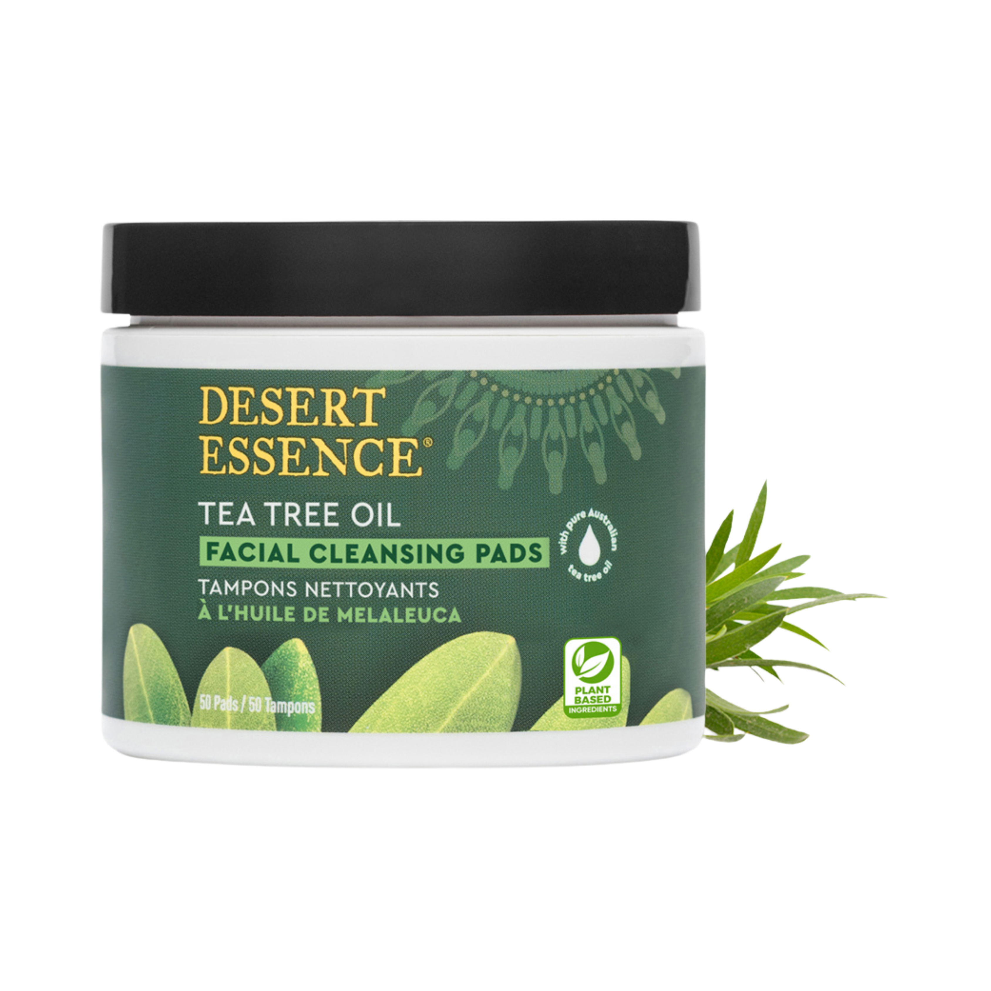 Desert Essence, Tea Tree Oil Facial Cleansing, 50 Pads