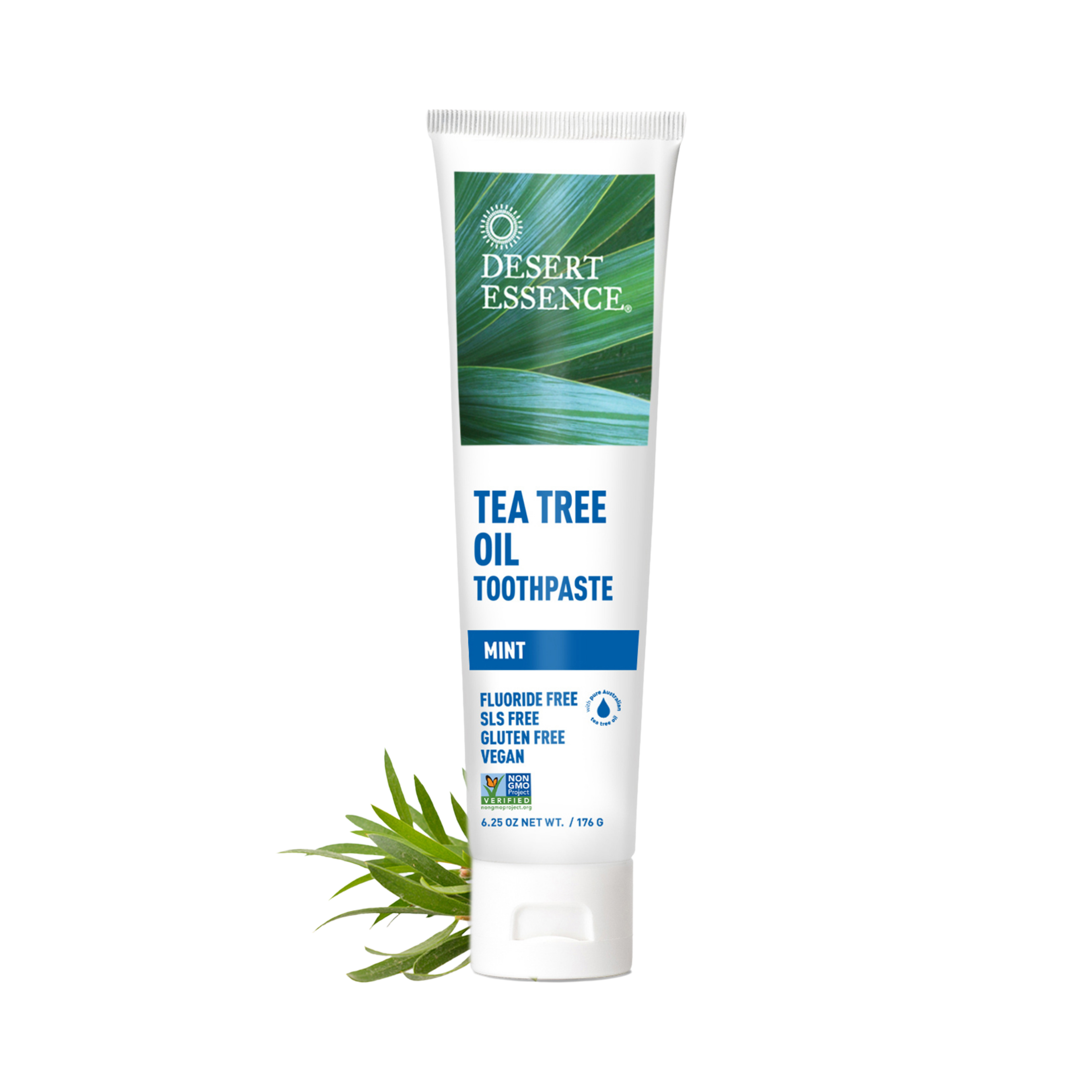 Desert Essence, Tea Tree Oil Mint Toothpaste, 6.25 Fl Oz