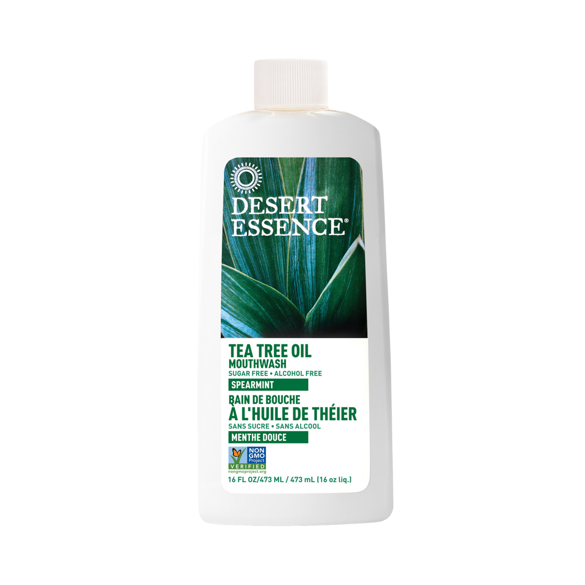 Desert Essence, Tea Tree Oil Mouthwash w/Spearmint, 16 Fl Oz