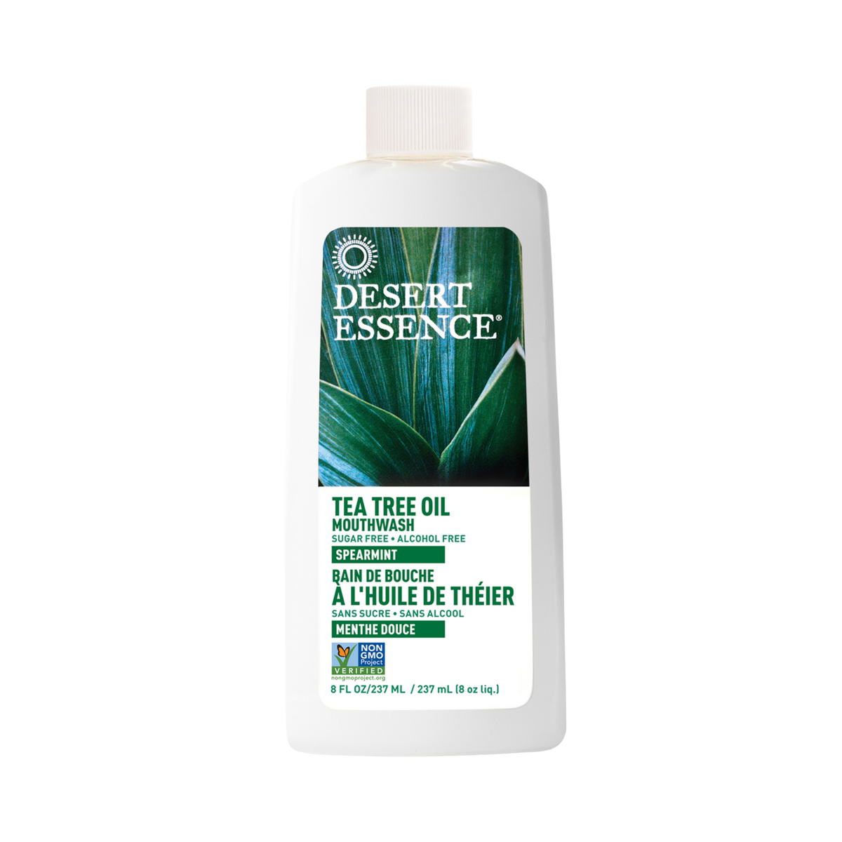 Desert Essence, Tea Tree Oil Mouthwash w/Spearmint, 8 Fl Oz