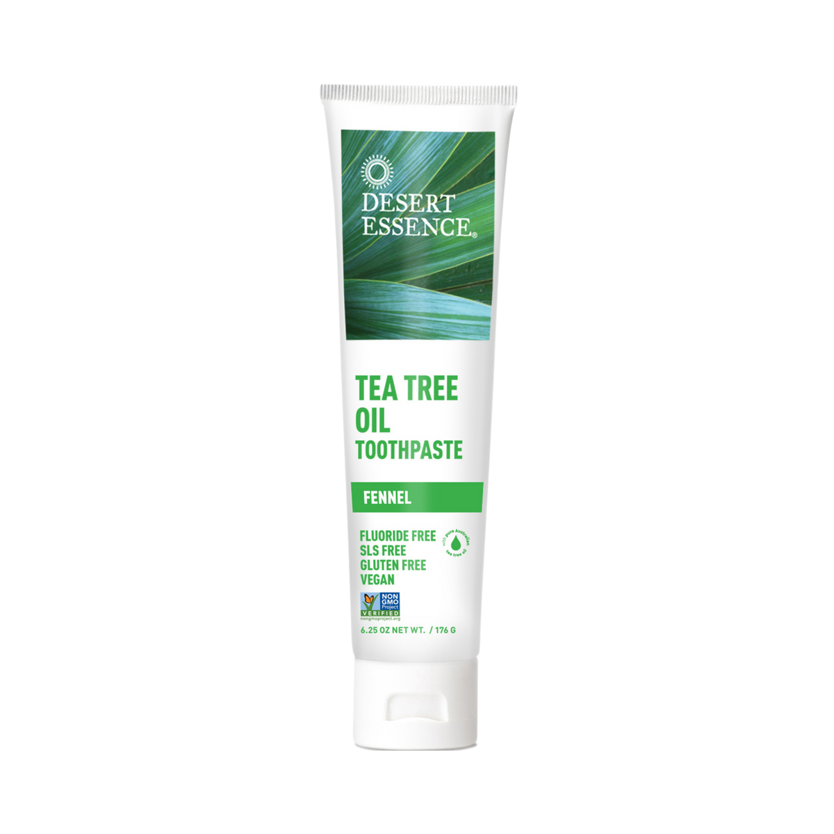 Desert Essence, Tea Tree Oil Toothpaste, Fennel, 6.25 Fl Oz