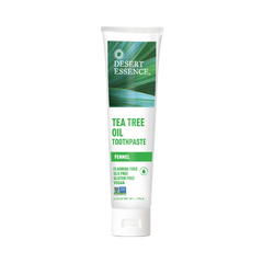 Desert Essence, Tea Tree Oil Toothpaste, Fennel, 6.25 Fl Oz