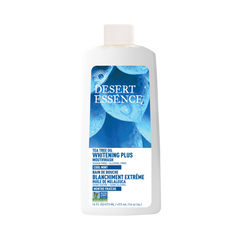 Desert Essence, Tea Tree Oil Whitening Plus Mouthwash, 16 Fl Oz