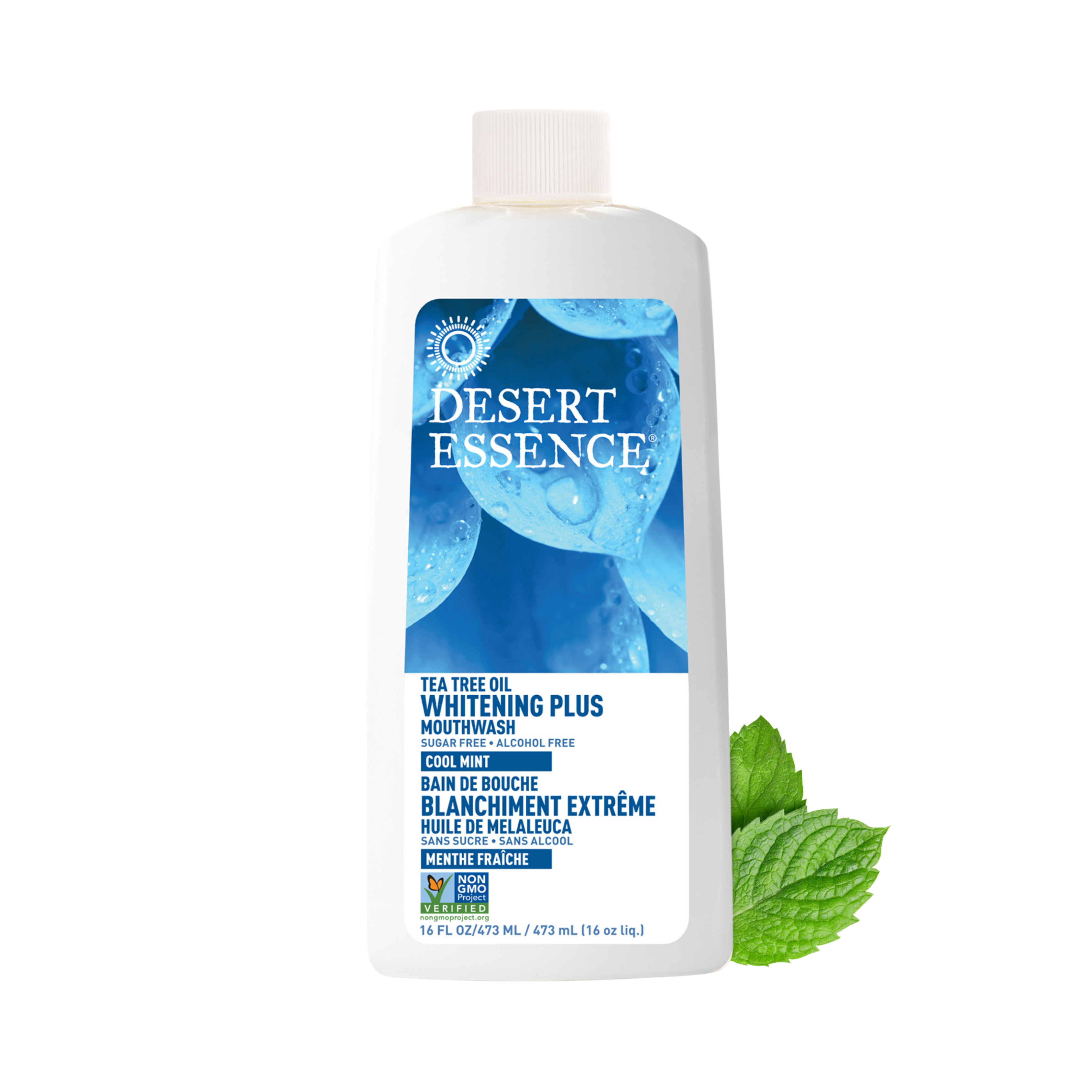 Desert Essence, Tea Tree Oil Whitening Plus Mouthwash, 16 Fl Oz